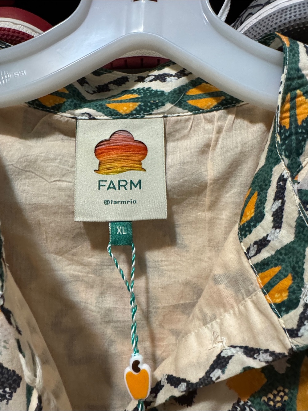 NWT FARM Rio Tapestry Long Sleeve Mini Dress with Belt - Picture 3 of 7
